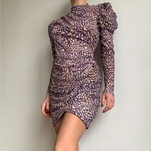 H&M NWOT Draped Multicolor Dress